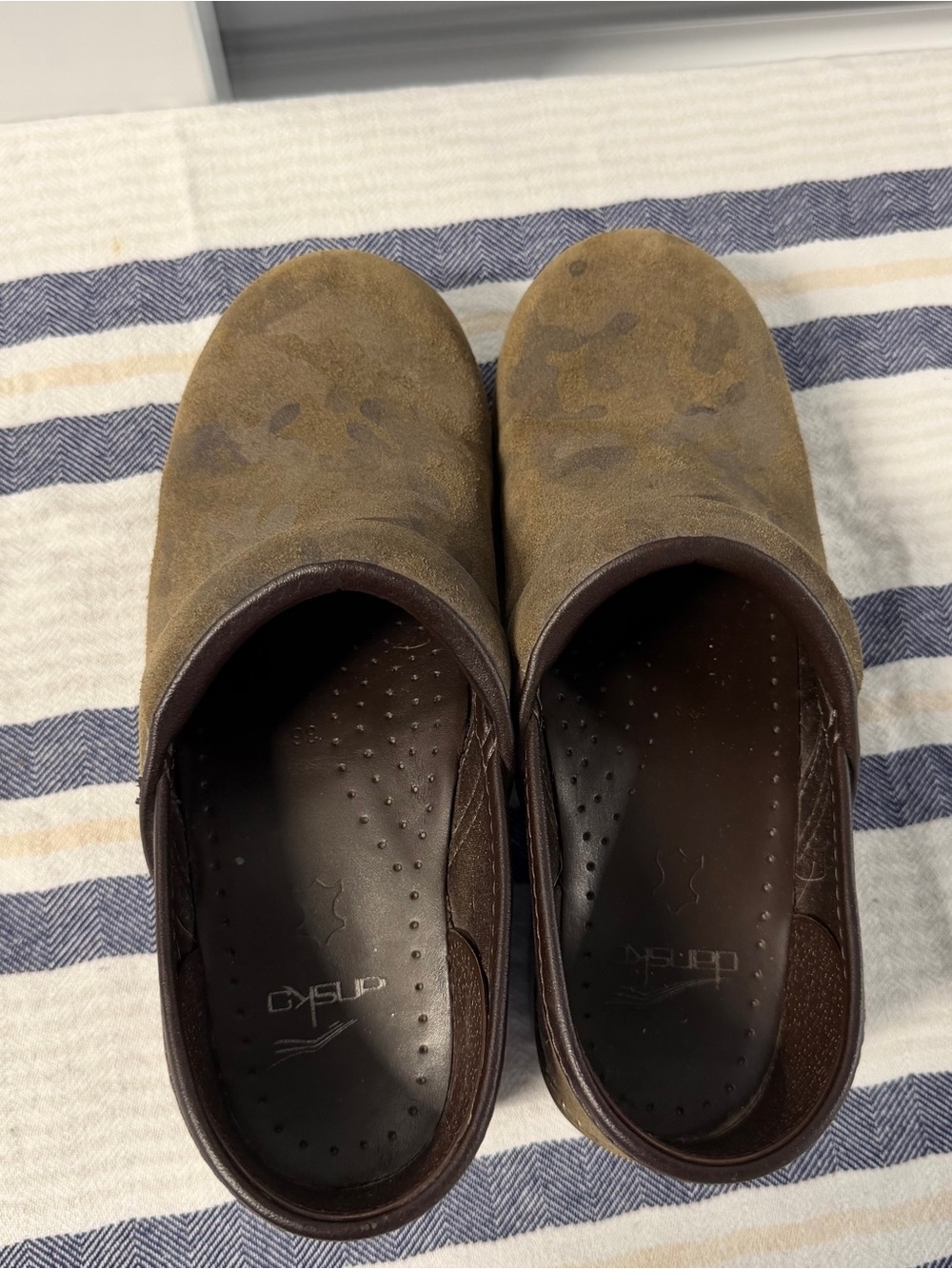 Dansko Professional Brown Suede Clogs Comfort Work Shoes EU 36 US 5.5-6